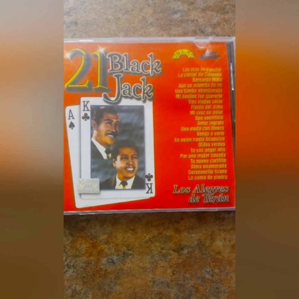21 Black Jack CD - Los Alegres de Terán - Red Cover